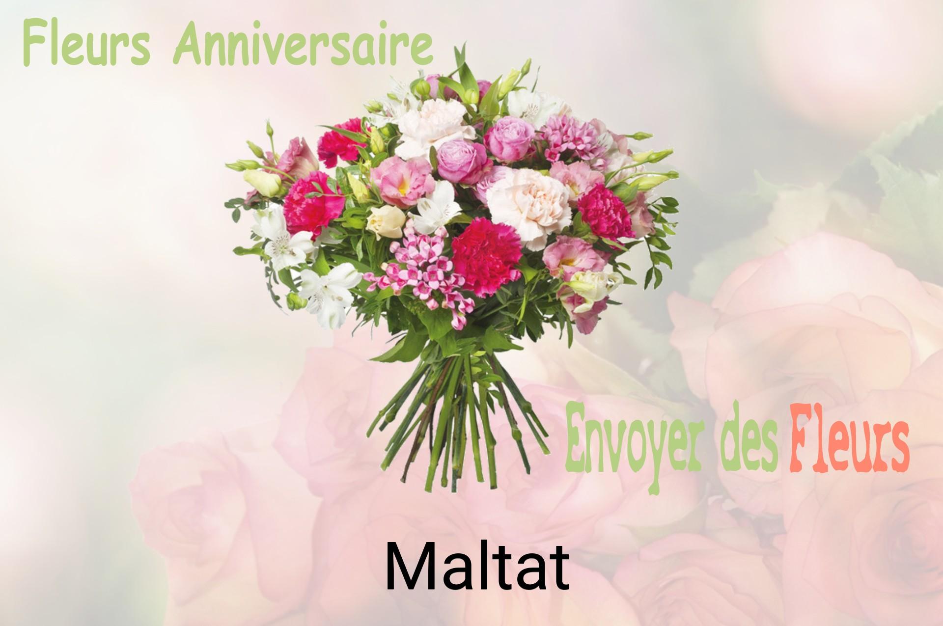 Bouquet de fleurs d’anniversaire livré à Maltat