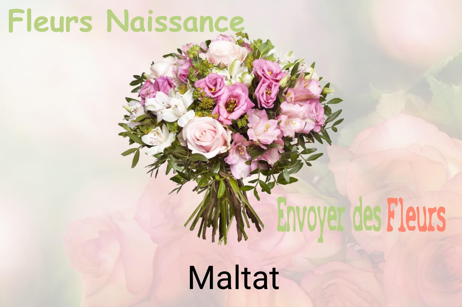 Bouquet de fleurs de naissance livré à Maltat
